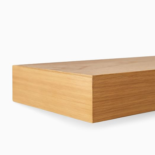 Volume Floating Shelves - Oak | West Elm (US)