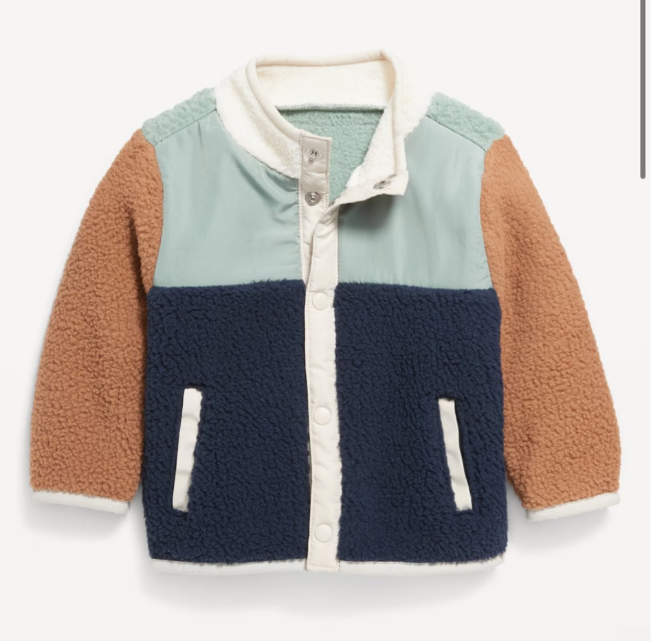 Baby boy toddler boy fall outfit fall jacket Sherpa jacket color block 

#LTKKids #LTKFallSale #LTKFindsUnder50