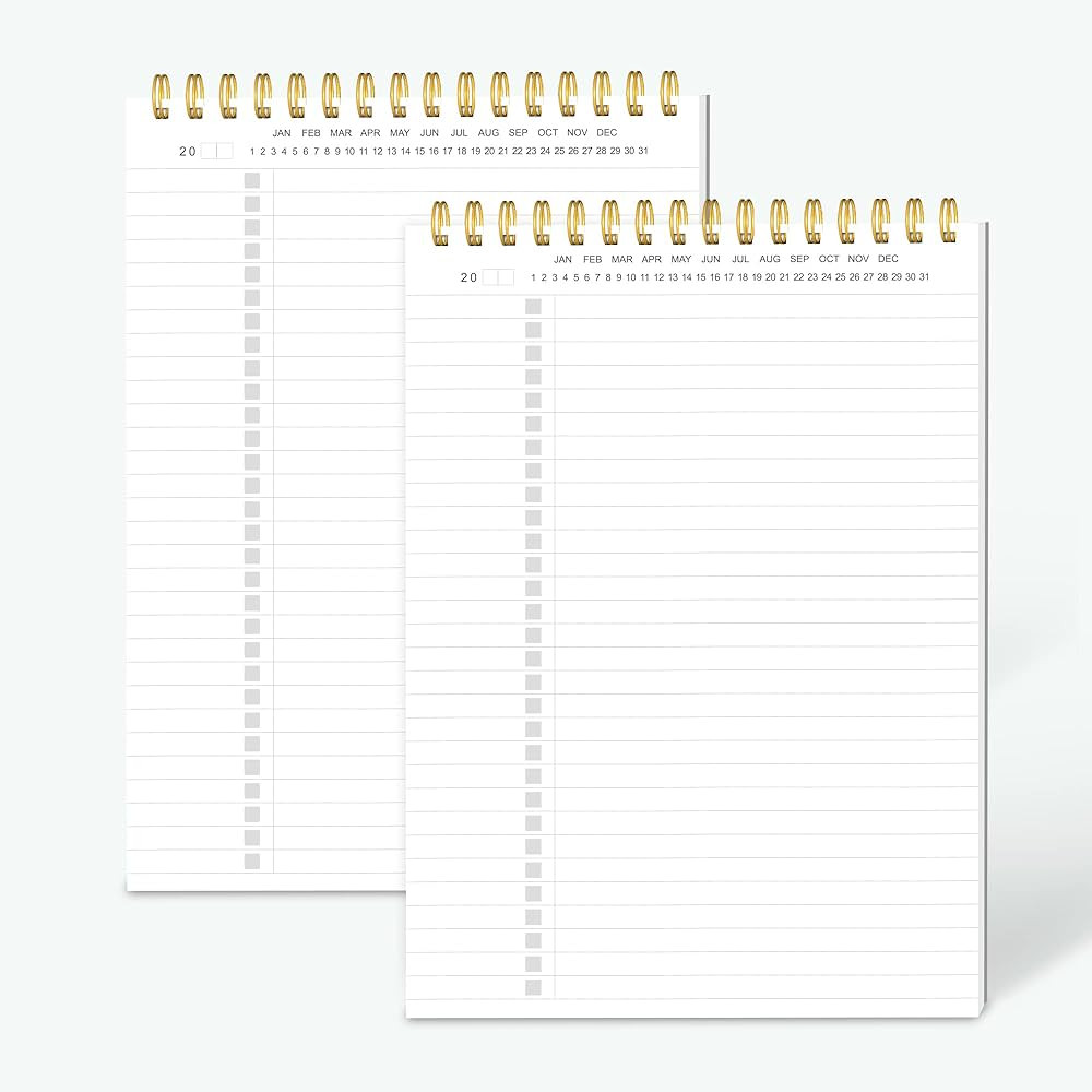 Regolden-Book To Do List Notepad Spiral Planner, Daily Task Tracker with Wide Lined Notebooks, Li... | Amazon (CA)