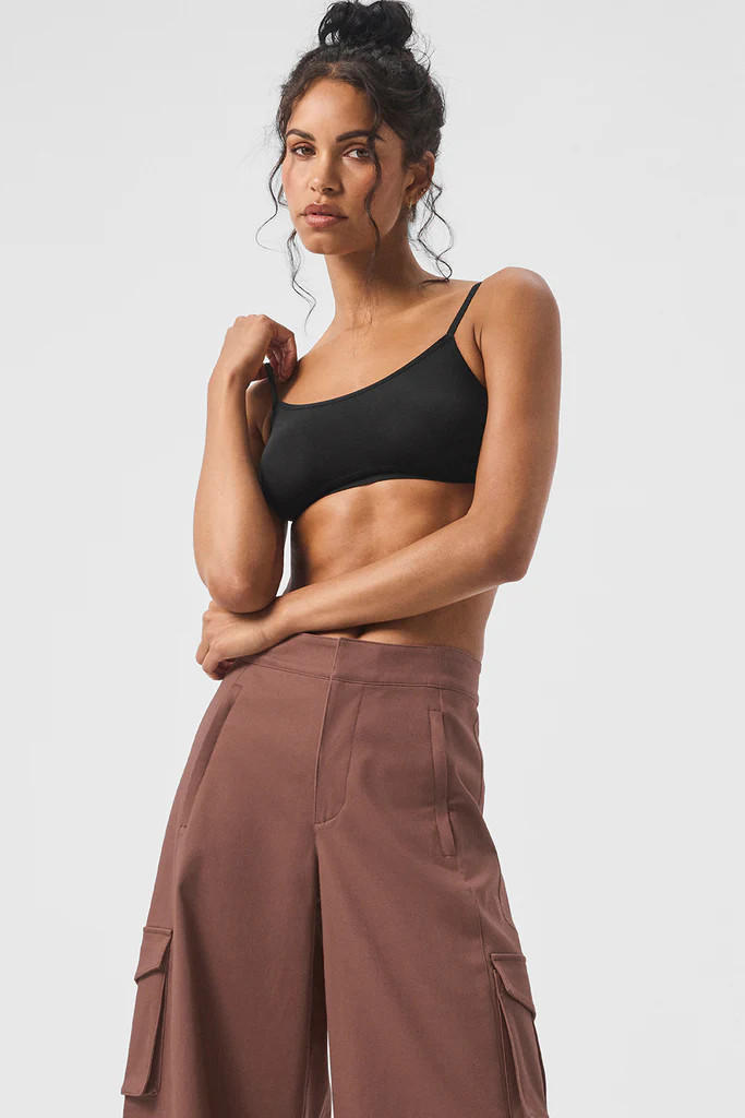 Sheer Glow Bra - Black | Alo Yoga (US)