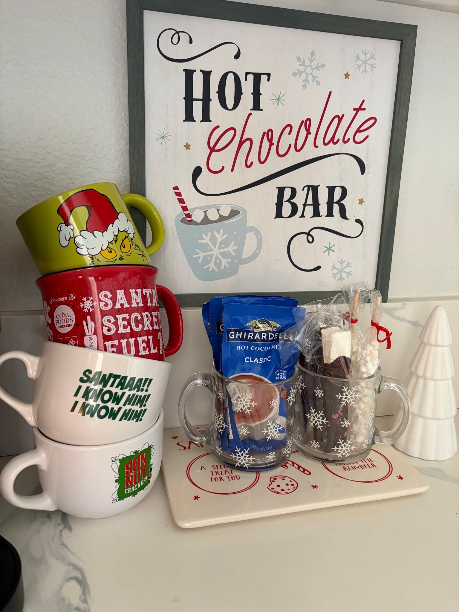 Everything you need for an amazing hot cocoa bar!! #hotchocolatebar #holidays 

#LTKFindsUnder50 #LTKHoliday #LTKKids