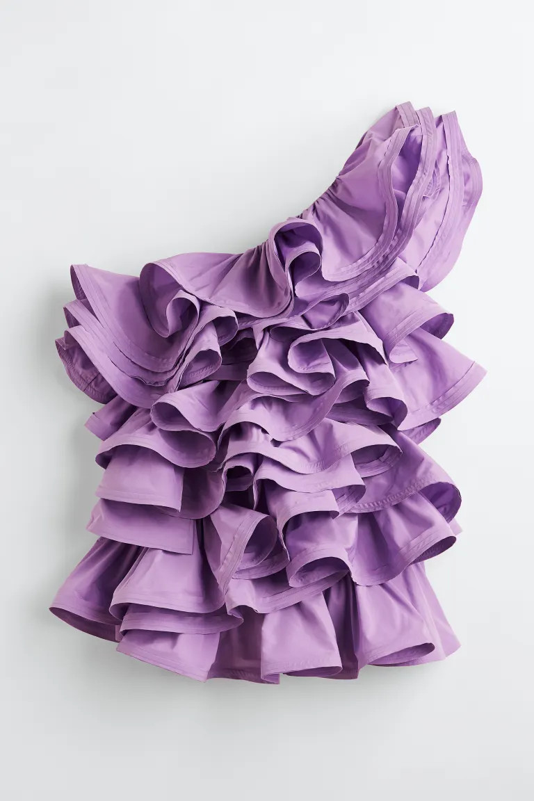 Flounced mini dress | H&M (UK, MY, IN, SG, PH, TW, HK)