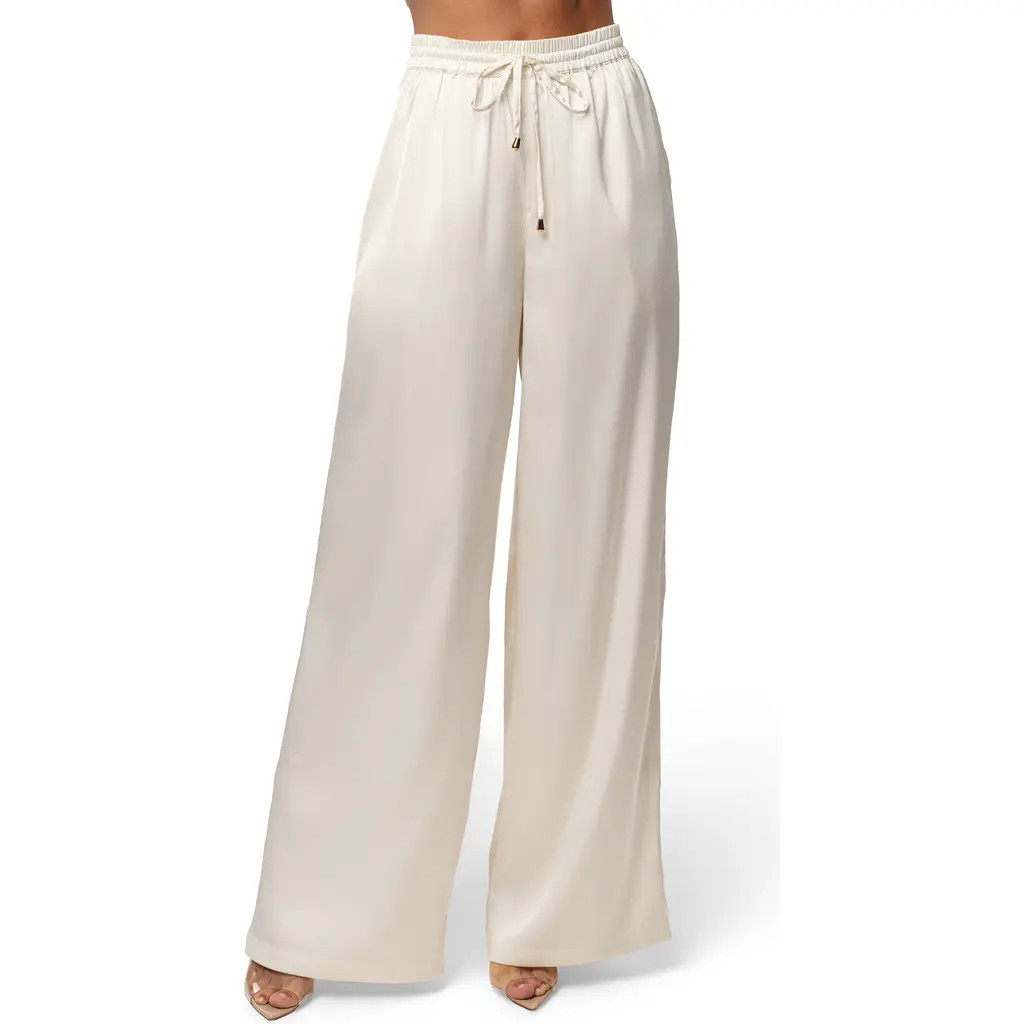 JLUXLABEL Sunny Day Wide Leg Pants in Ivory at Nordstrom, Size Large | Nordstrom
