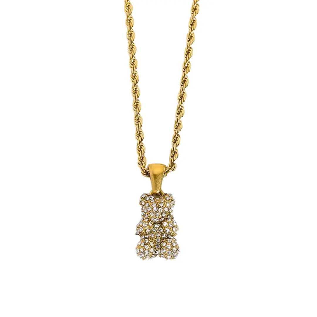 Ahava Bear Necklace - Gold - Ahava J | Ahava Jewels
