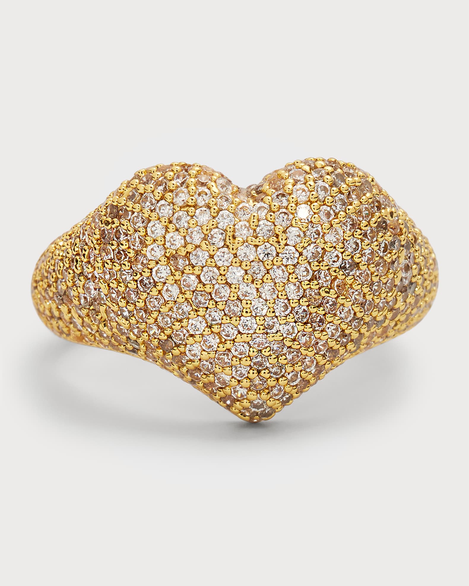 Cubic Zirconia Pave Heart Ring | Neiman Marcus