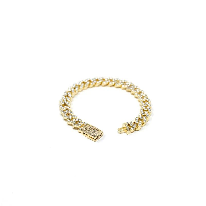 Dainty Crystal Cuban Chain Bracelet | The Sis Kiss