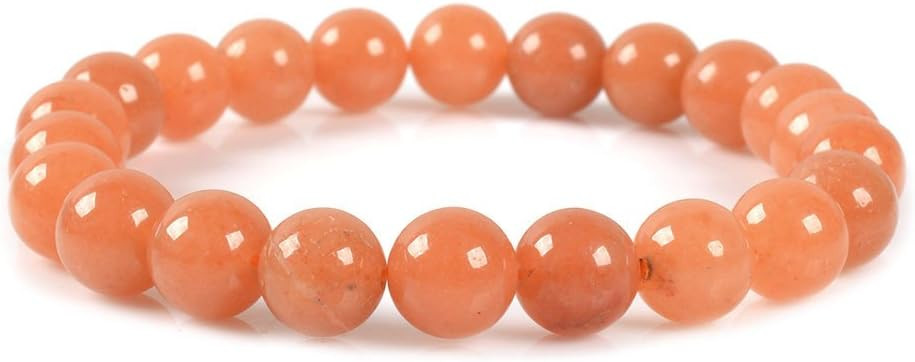Justinstones 8mm Round Beads Stretch Bracelet 7 Inch Unisex | Amazon (US)