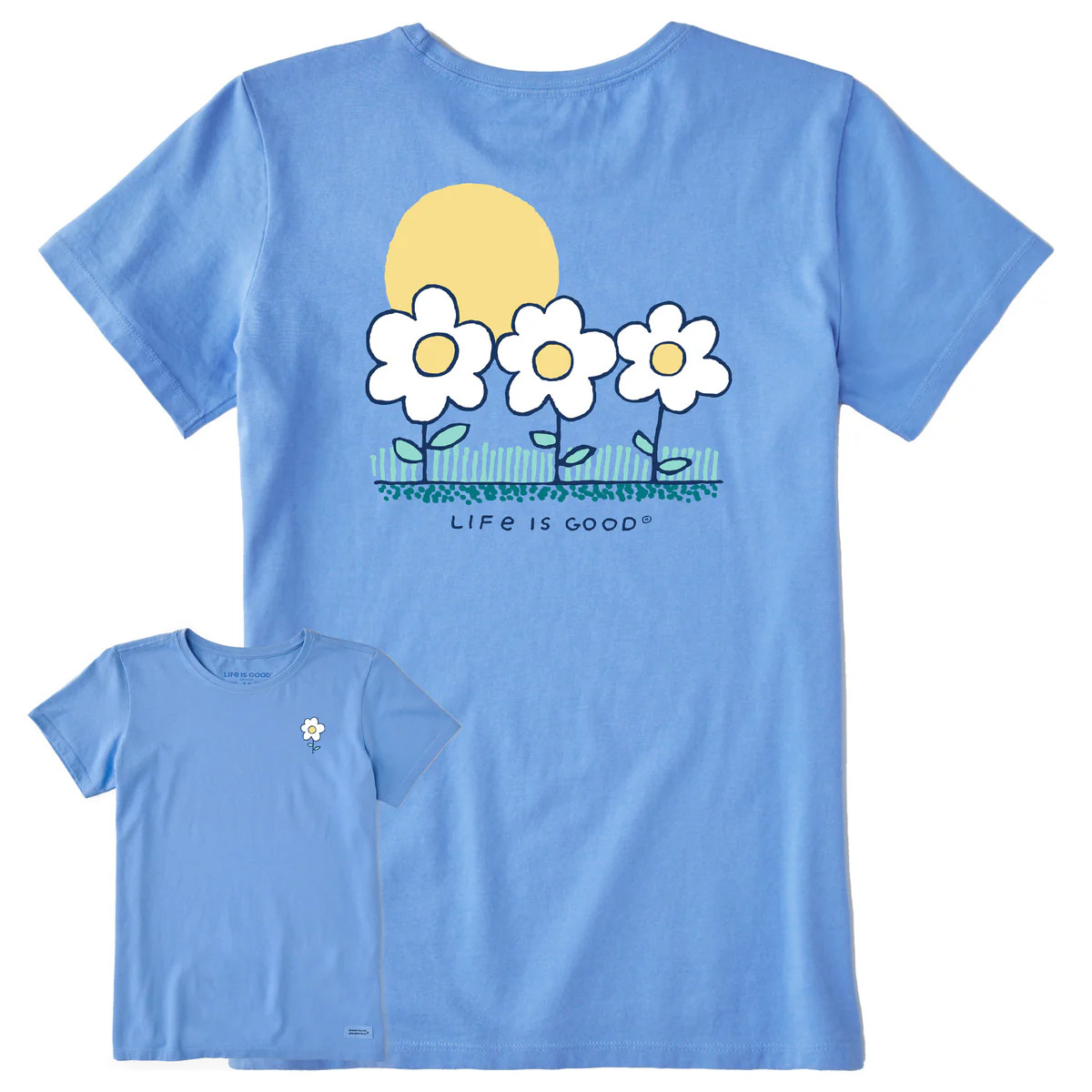 Women's 3 Little Flowers Short Sleeve Tee | Life is Good