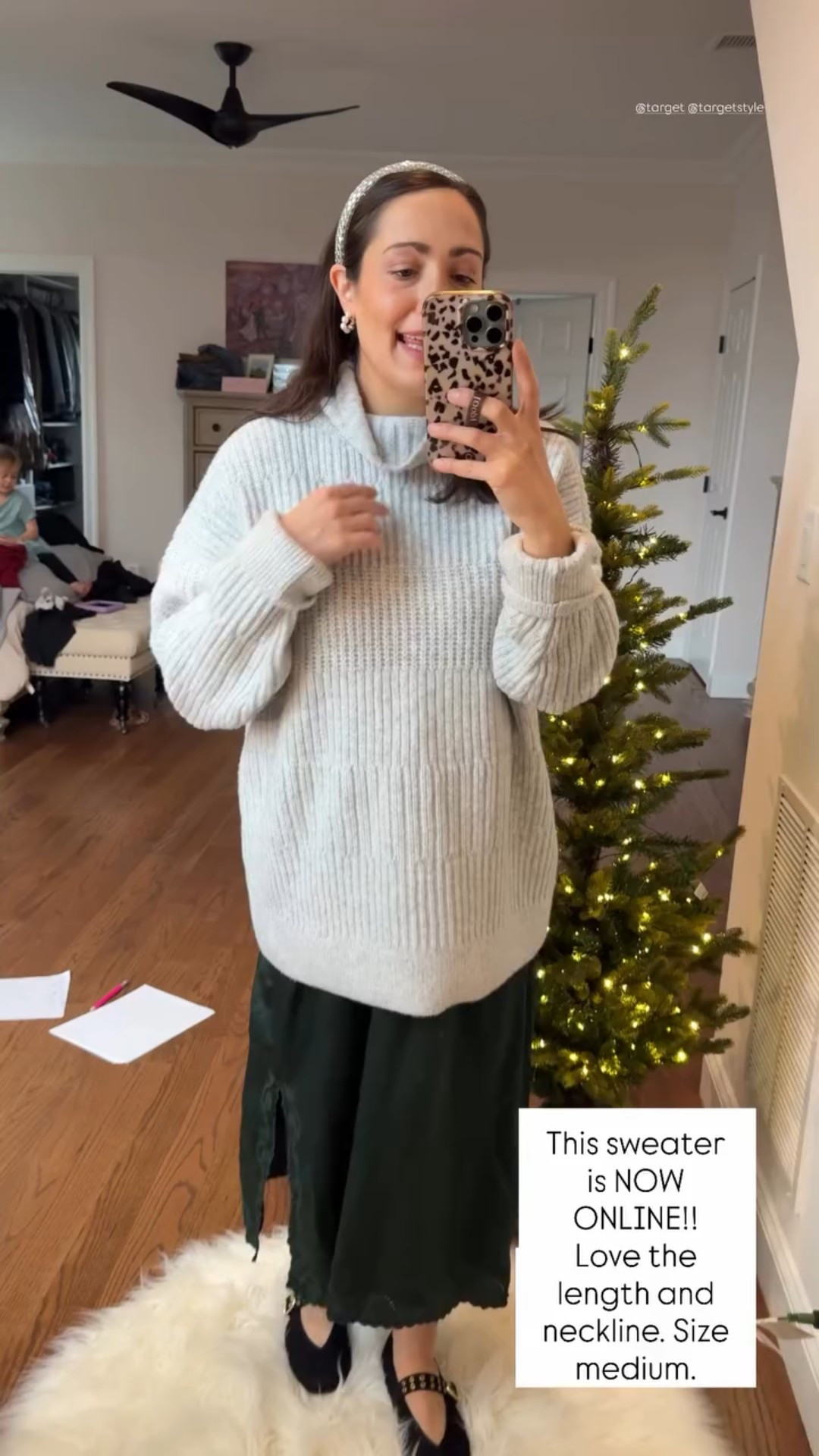 This sweater is NOW ONLINE!! Love the length and neckline. Size medium.  @target @targetstyle