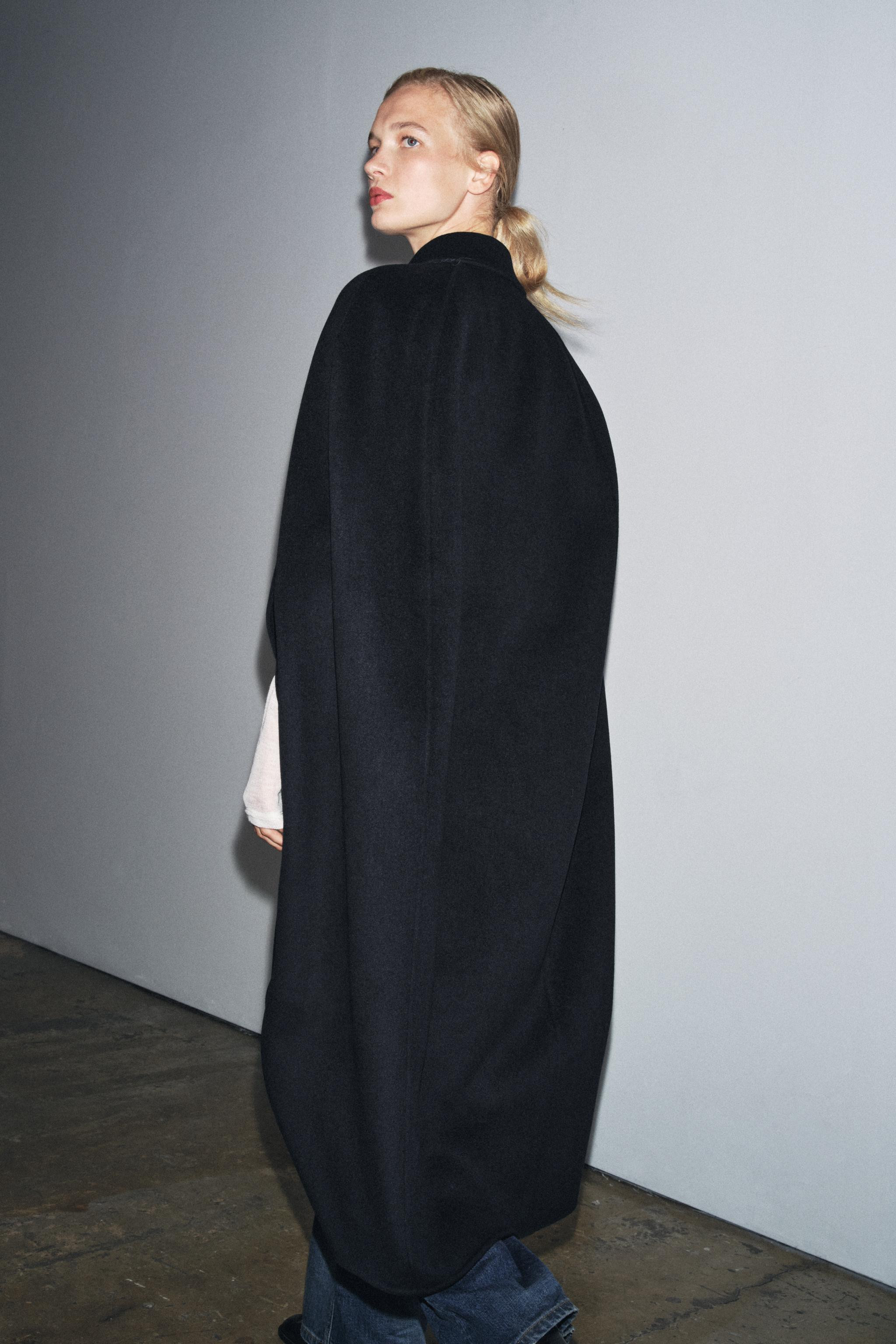 WOOL BLEND OVERSIZE CAPE ZW COLLECTION LIMITED EDITION | Zara US