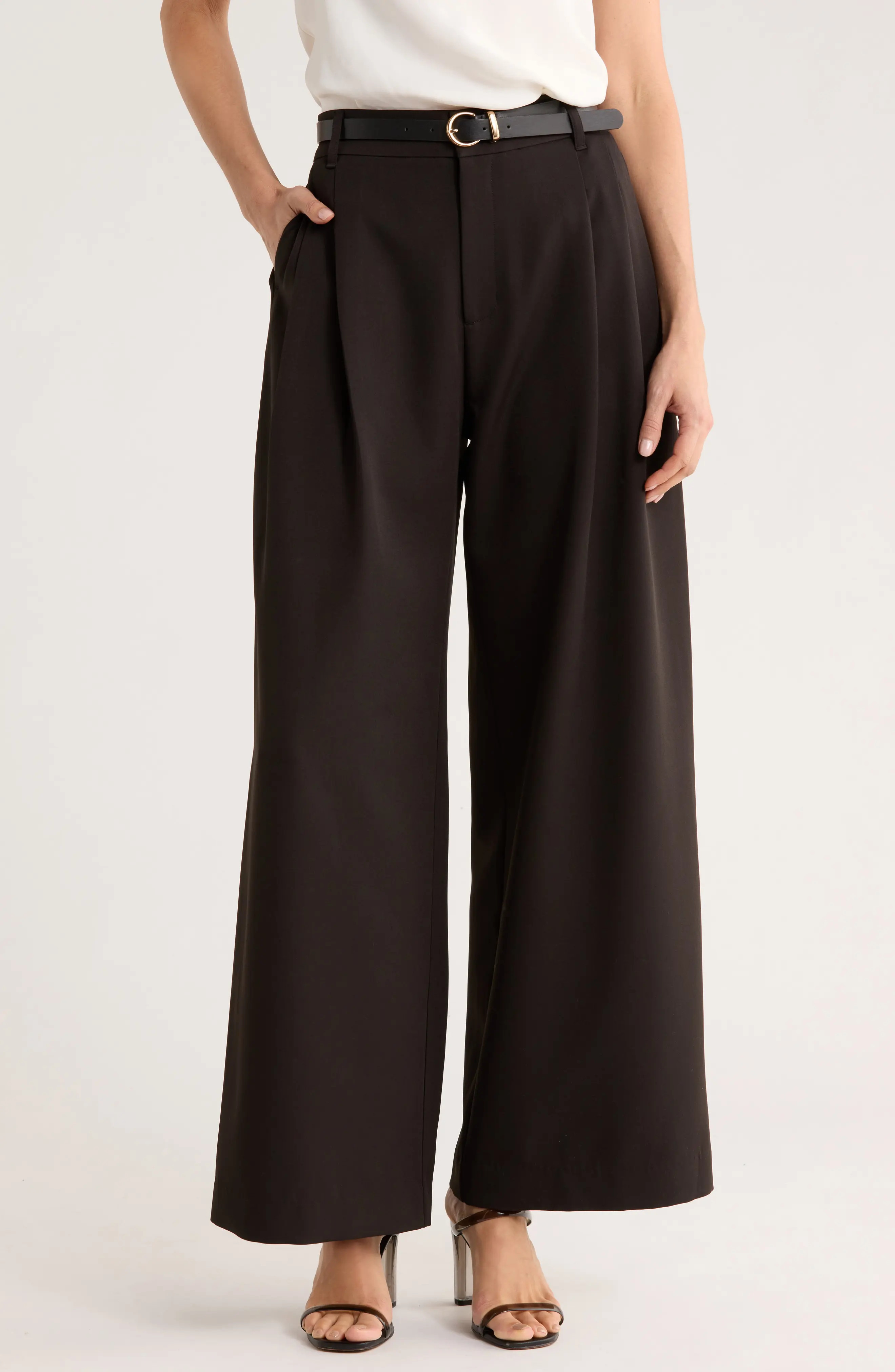 Gemma + Jane Double Pleat Wide Leg Pants (Women) | Nordstromrack | Nordstrom Rack