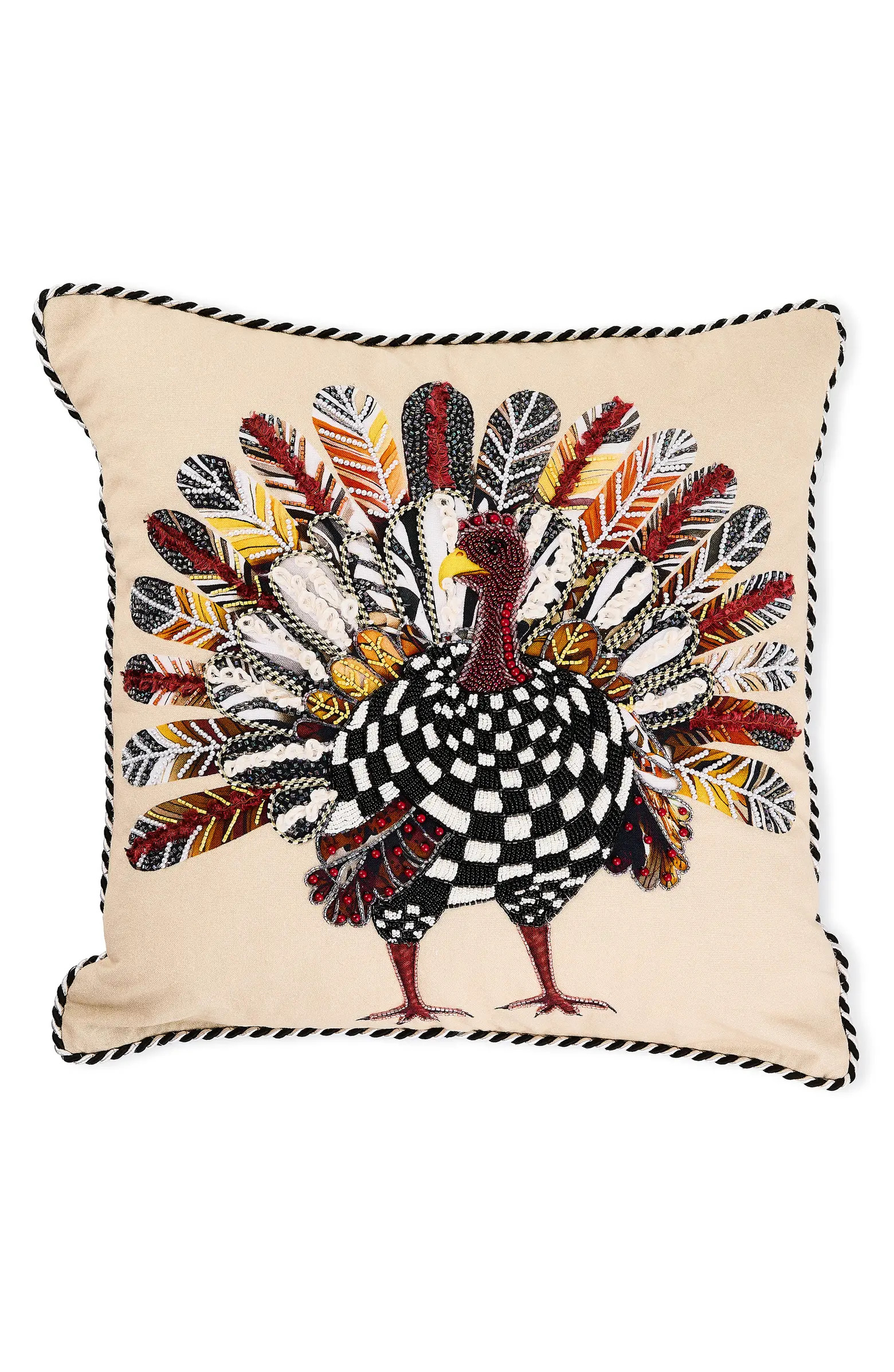 Checked Turkey Throw Pillow | Nordstrom