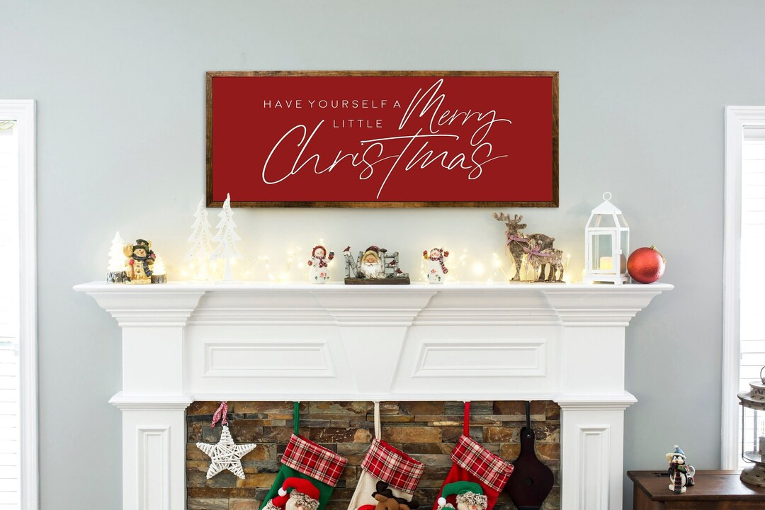 Have Yourself A Merry Little Sign, Rustic Christmas Sign, Christmas Wall Decor, Farmhouse Christm... | Etsy (US)