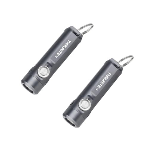 ThruNite Ti USB-C rechargeable keychain flashlight, two pack