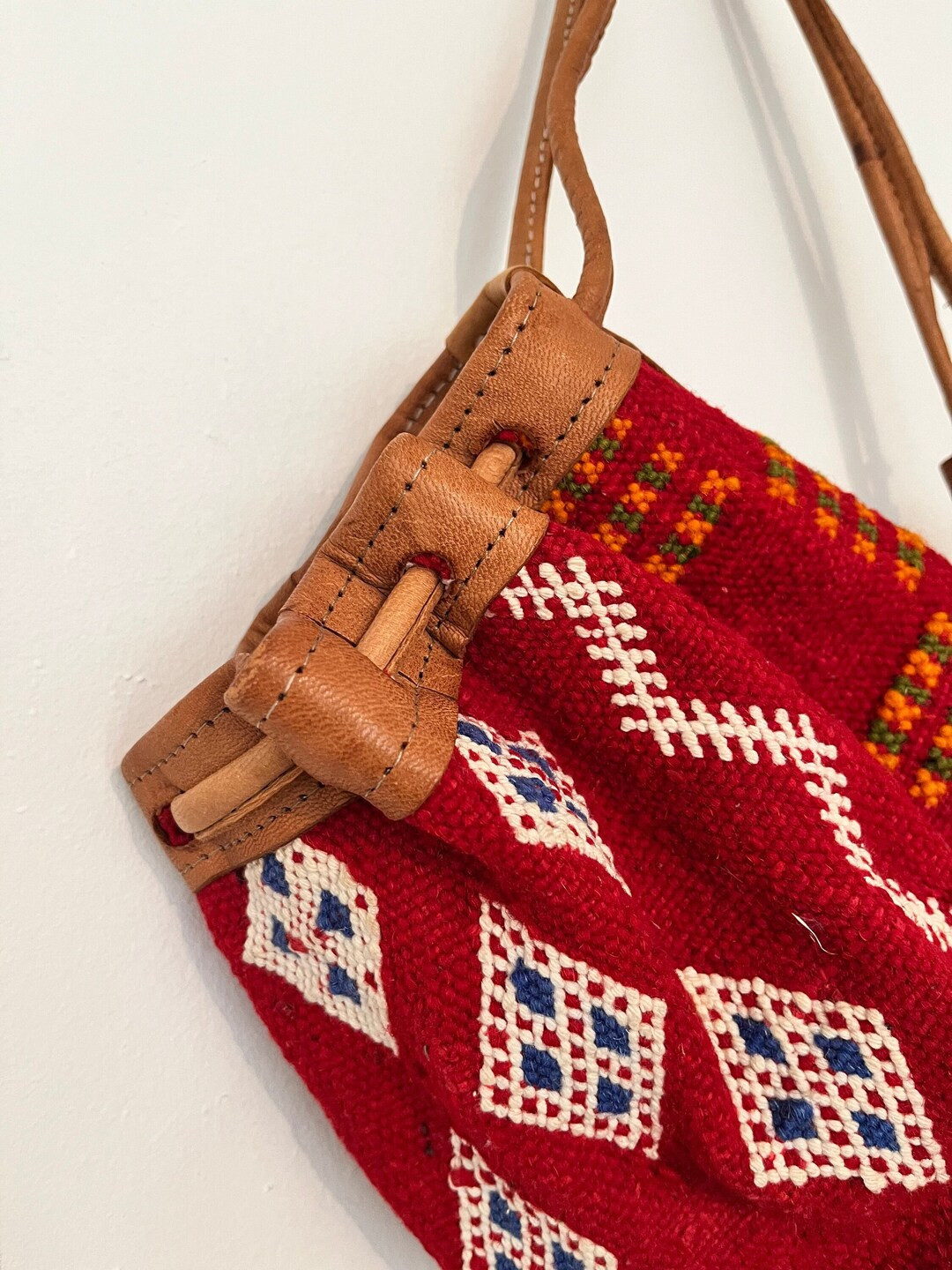 Vintage Leather Bag and Kilim - Etsy UK | Etsy (US)