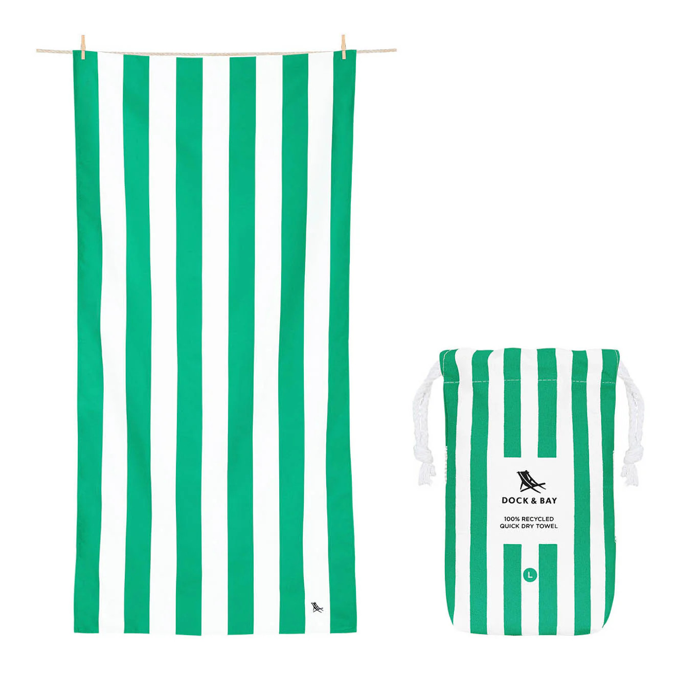 Cancun Green Cabana Towel | Tuckernuck (US)