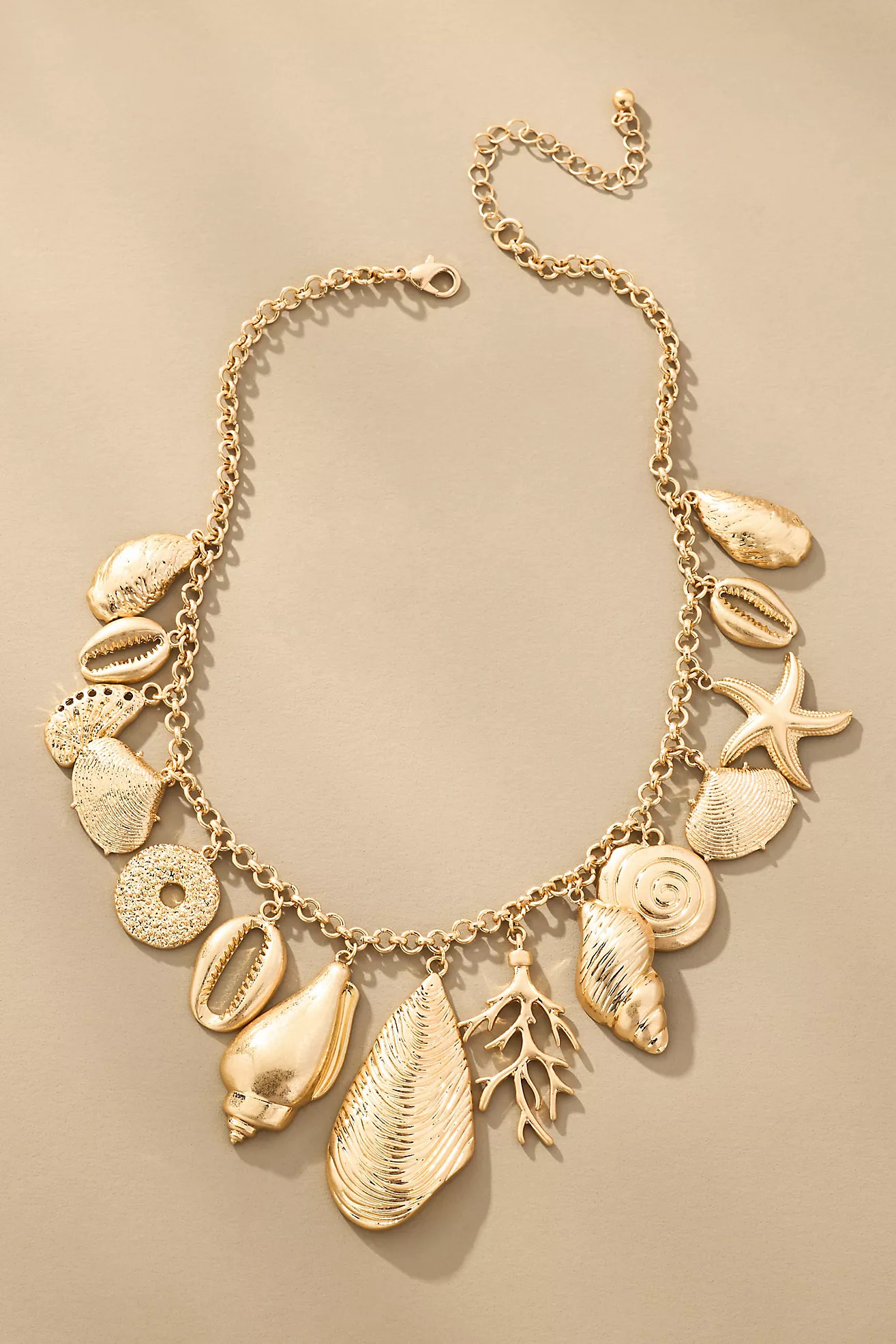 Metal Shell Charm Necklace | Anthropologie (US)