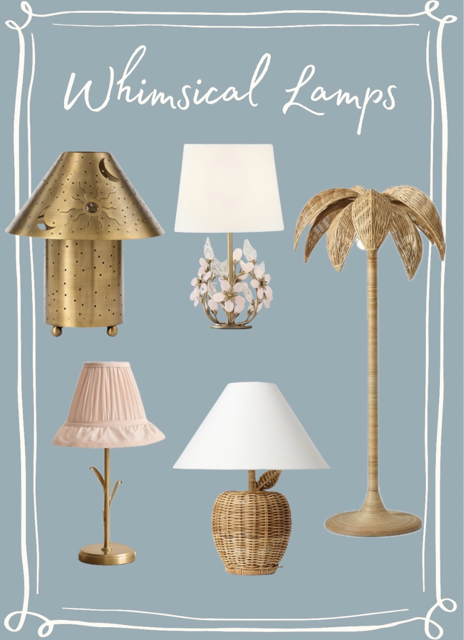 Fun lamps with a touch of whimsy!

#whimsy #interiordecor #homedecor #whimsicaldecor #lamps #lighting

#LTKmomlife #LTKKids #LTKHome