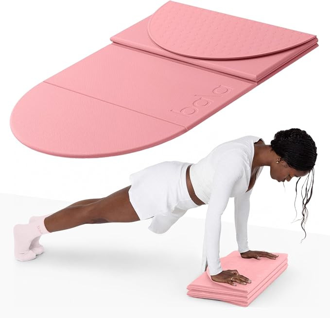 Bala Yoga Mat for Home Gym, Non-Slip Exercise Mat for Home Workout (12MM) | Compact Indoor Exerci... | Amazon (US)
