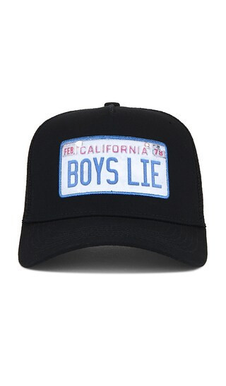 Boys Lie Driver's License Trucker Hat in Black. | Revolve Clothing (Global)