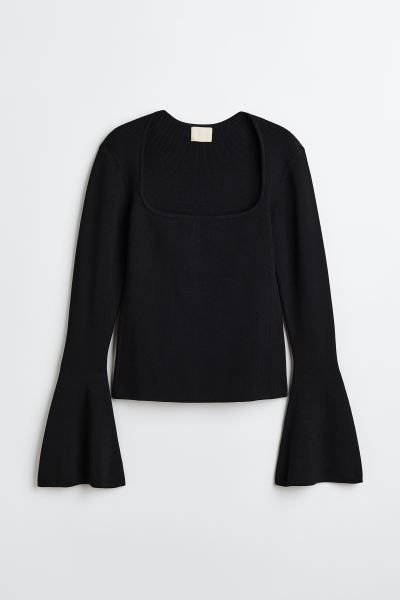 Pullover mit ausgestellten Ärmeln | H&M (DE, AT, CH, NL, FI)