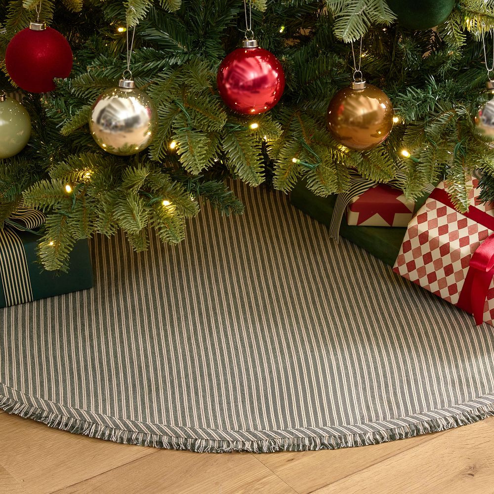 Sadie Stripe Tree Skirt | West Elm (US)