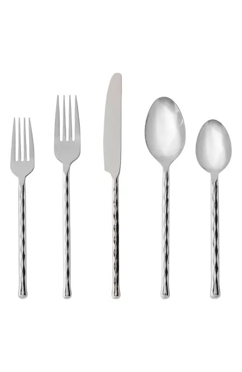 Fortessa Spindle 5-Piece Place Setting in Silver at Nordstrom | Nordstrom