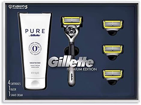 Gillette Fusion Proshield Shave Gift Set for Men, 4 Fusion Proshield Blade Refills, 1 Razor Handl... | Amazon (US)