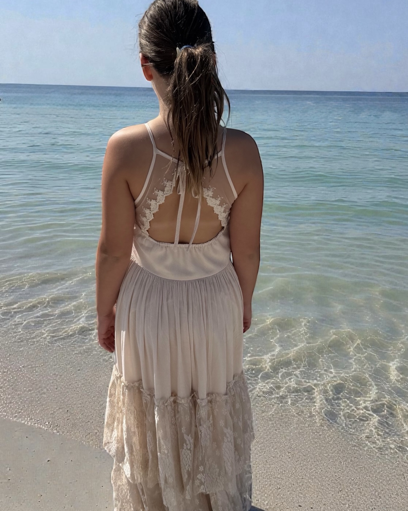 Laugh if you want but this dress is gorgeous and if you wear small or extra small size 14 will fit you just fine!
Gorgeous lace back khaki colored dress form amazon 

#LTKPetite #LTKTravel #LTKKids