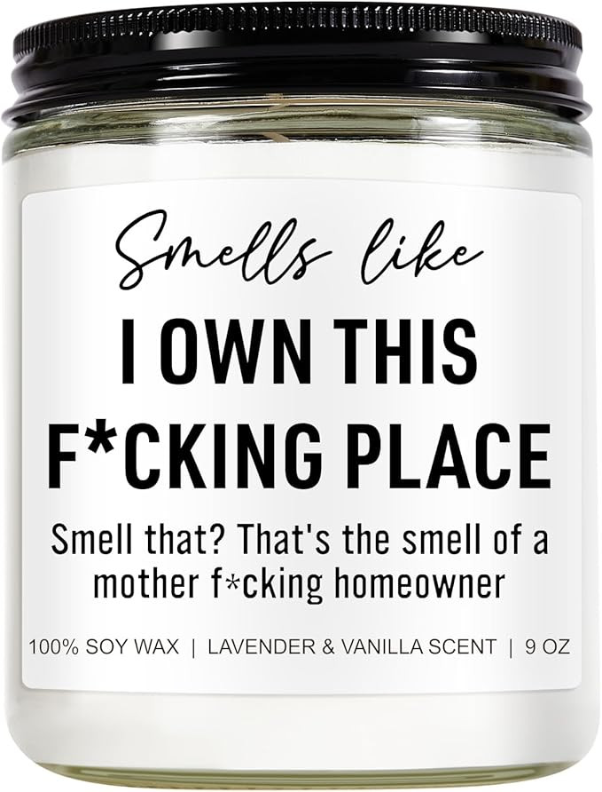 Funny Scented Candle, House Warming Gifts New Home, Housewarming Gifts for Women, Men, Couple, Ne... | Amazon (US)
