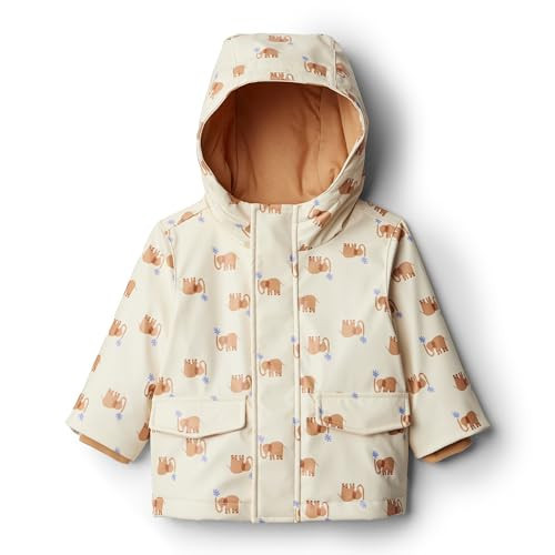 Amazon Essentials x Sofia Grainge Baby Boys' Water-Repellent Rain Jacket, Ivory Elephants, 18 Months | Amazon (US)