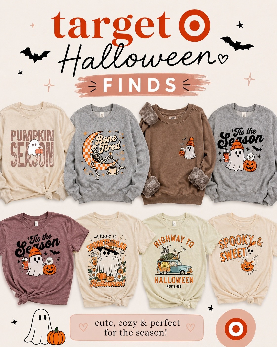 Halloween at Target is already so good! 👻🎃 From cozy ghost sweatshirts to the cutest graphic tees, these finds are making me ready for fall.

#LTKSeasonal #LTKOver40 #LTKmomlife