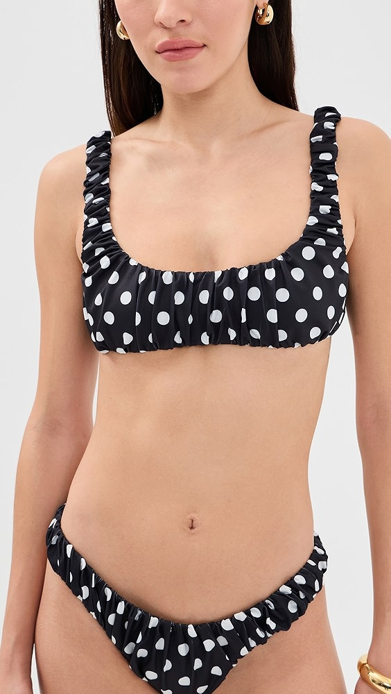 Dorit Ruched Bikini Top | Shopbop