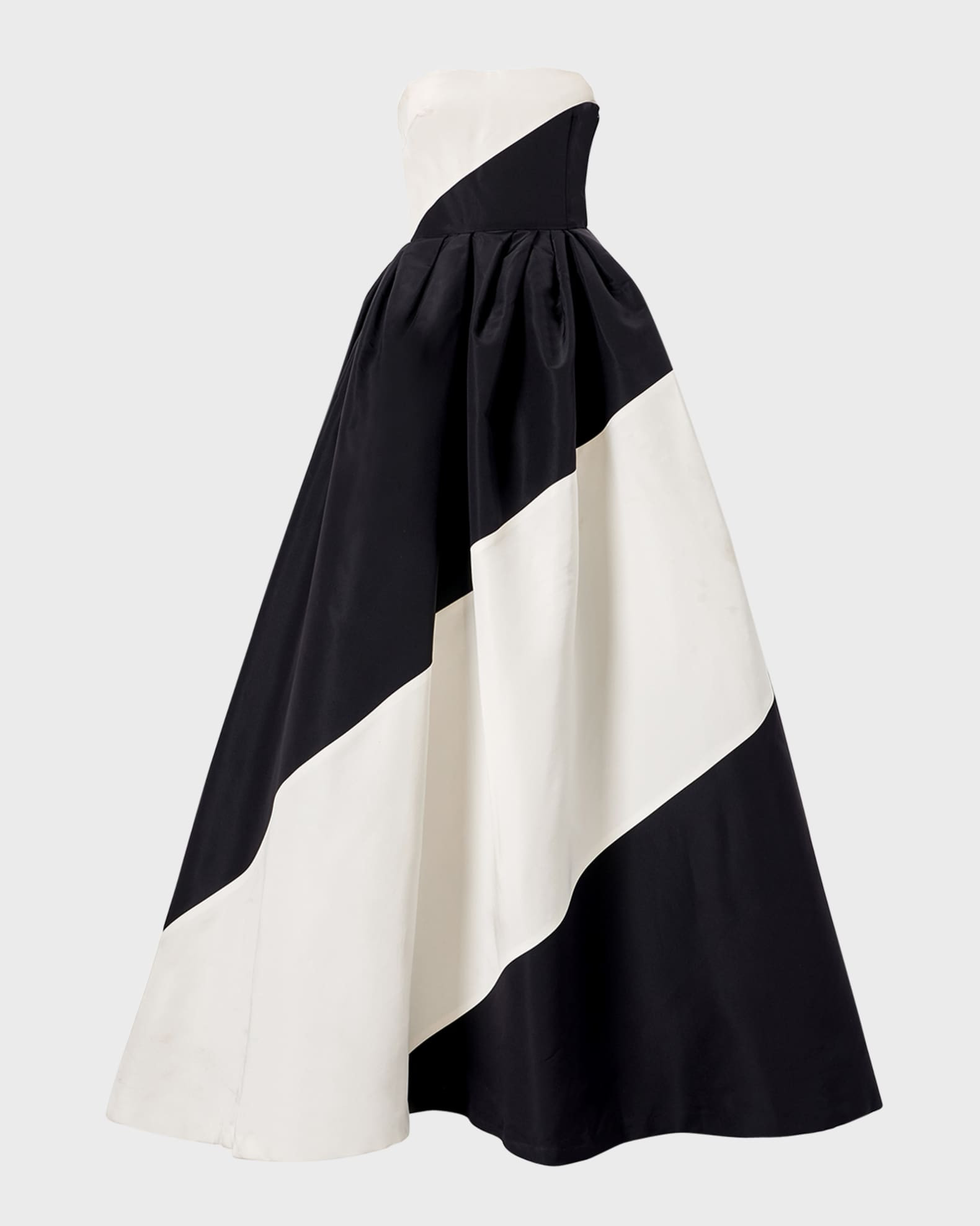 Carolina Herrera Strapless Colorblock Stripe Ball Gown | Neiman Marcus