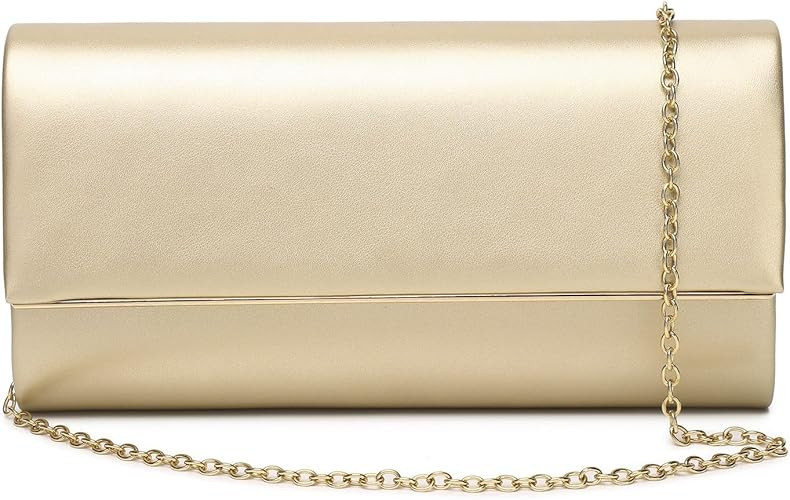 Women Evening Bag Vegan Leather Clutch Purse Shoulder Crossbody Envelope Bag for Party Wedding Pr... | Amazon (US)