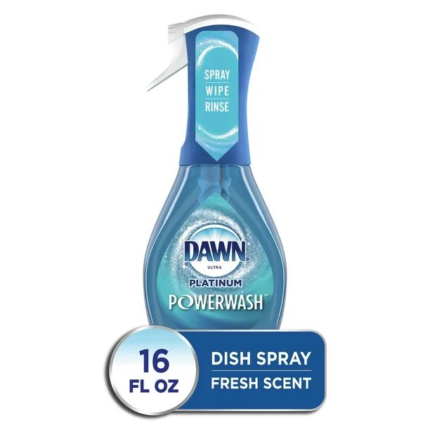 Dawn Platinum Powerwash Dish Spray, Dish Soap, Fresh Scent, 16oz - Walmart.com | Walmart (US)
