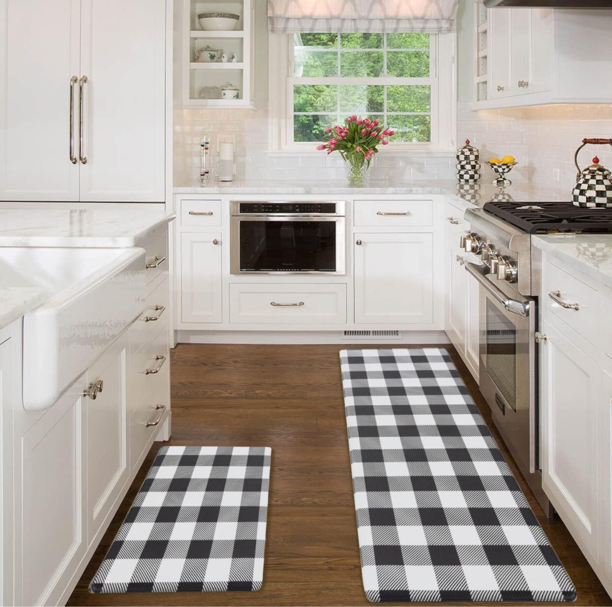 These are good quality mats for a good price. They are soft and comfy memory foam mat for your kitchen.

#LTKhome