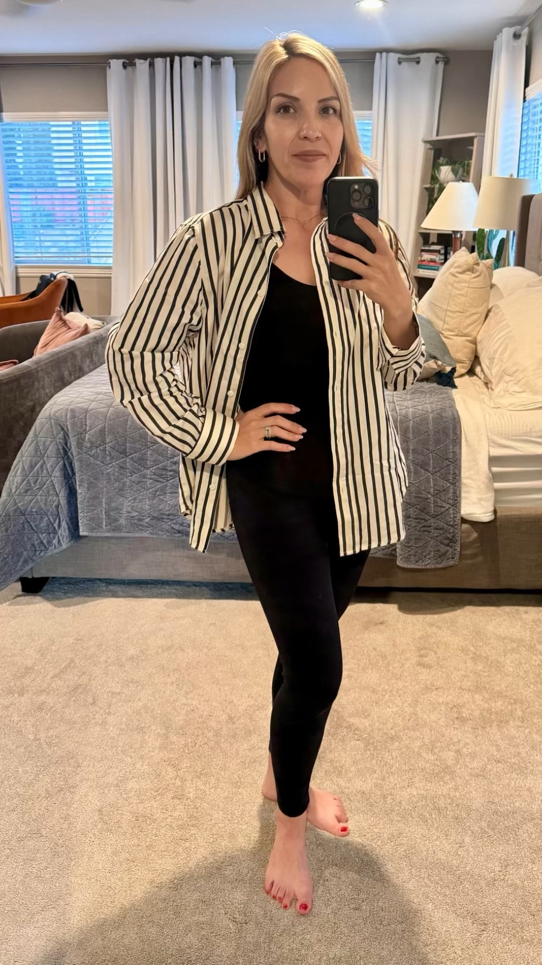 When working from home requires you to be “video call” ready, you’re professional up top but in yoga pants below.

#LTKstyletip #LTKfindsunder100 #LTKworkwear