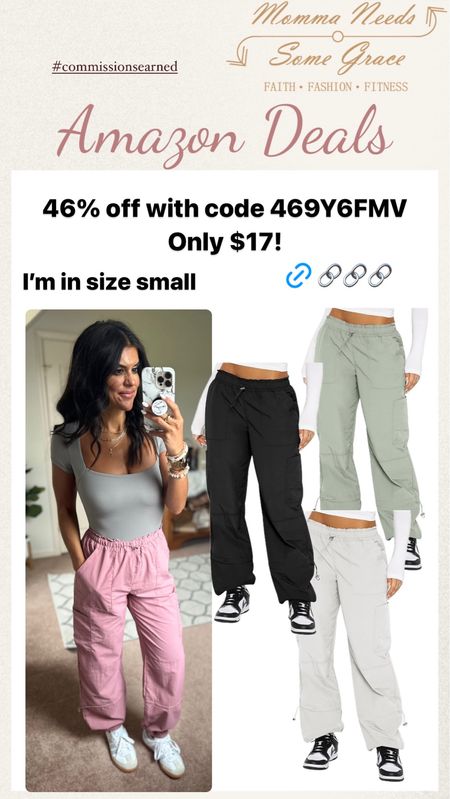 My Amazon cargo pants on deal today!! I have size small 

#LTKstyletip #LTKsalealert #LTKfindsunder100