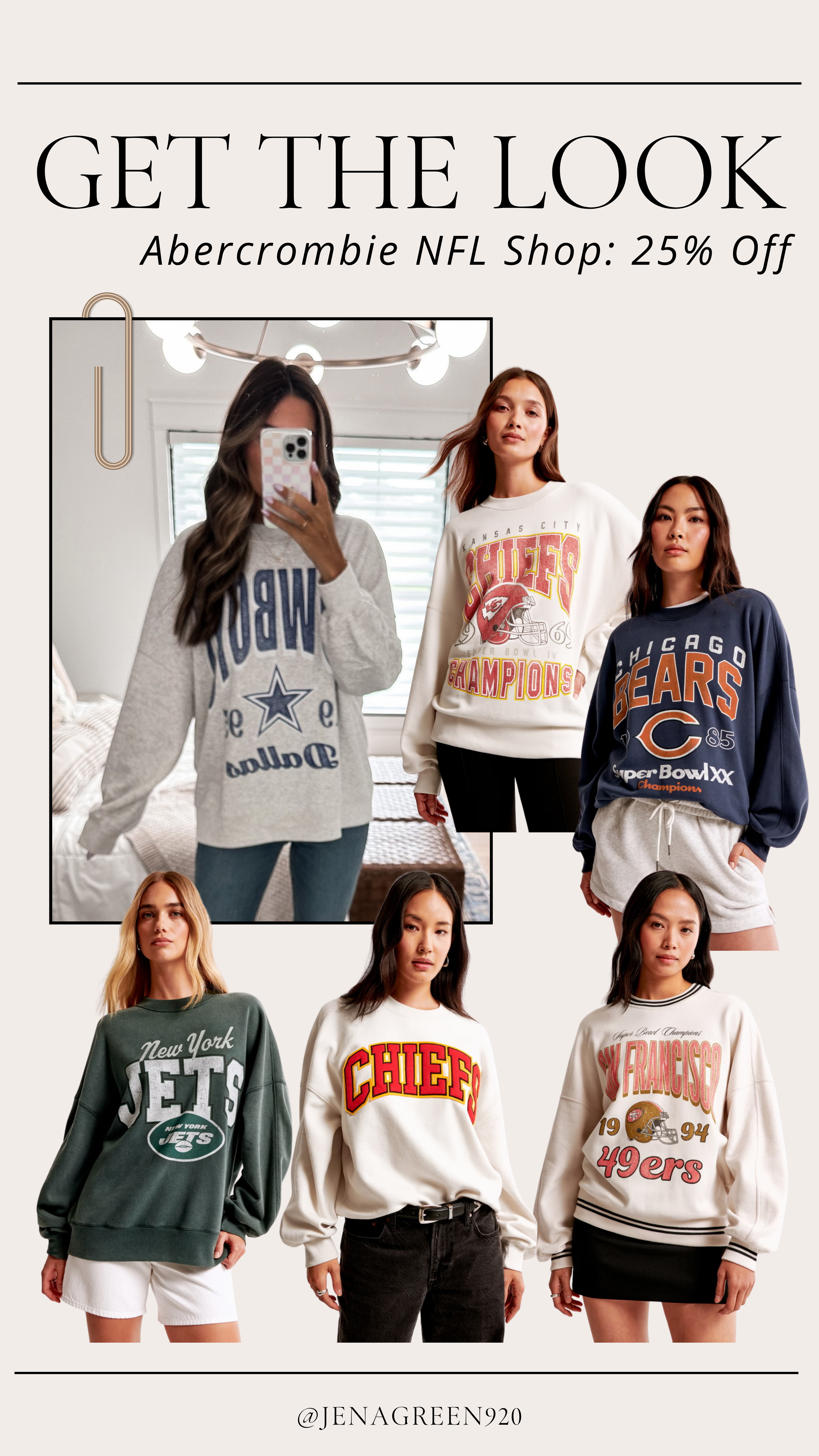 Abercrombie NFL sweatshirts: 25% off sale! Abercrombie Sale | Abercrombie Sweatshirts | Oversized Sweatshirts | NFL Pullovers 

 #LTKSeasonal #LTKSaleAlert #LTKStyleTip