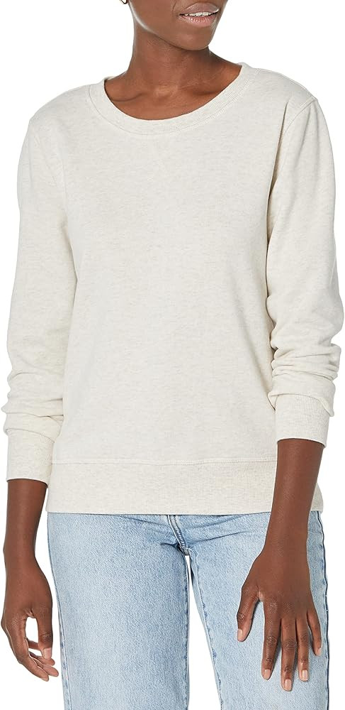 Amazon Essentials Women's French Terry Fleece Crewneck Pullover Sweatshirt (Available in Plus Siz... | Amazon (US)