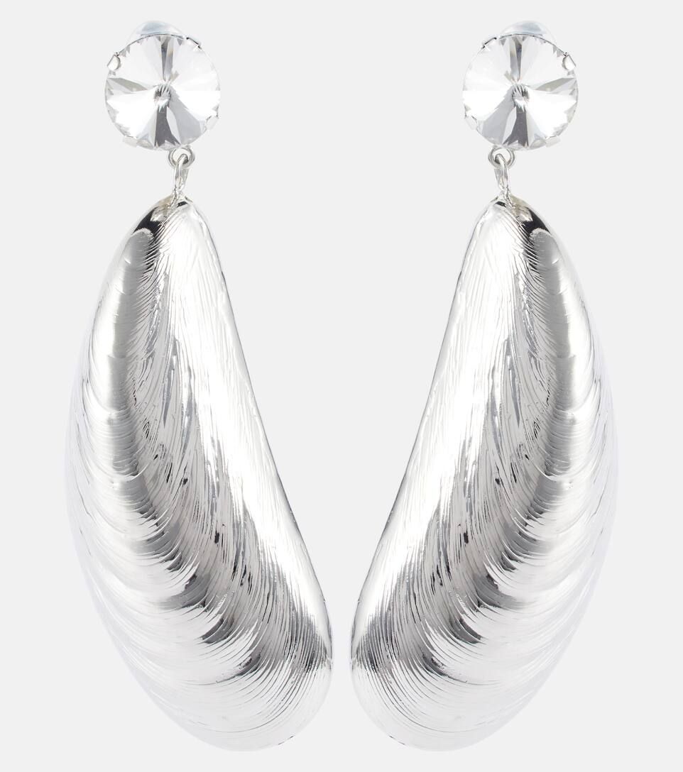 Crystal mussel drop earrings | Mytheresa (US/CA)