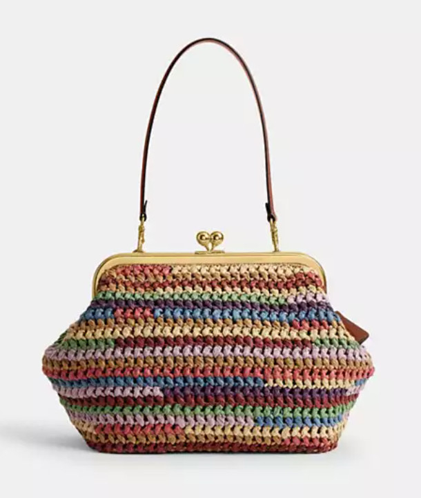 Coach Brooklyn Raffia bag. Kisslock bag Available in many colors, perfect for summer, super roomy and comfy. Don’t miss out!!!
 

 #LTKMothersDay #LTKSeasonal