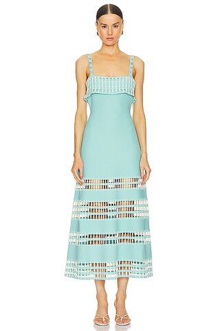 Alexis Priscilla Dress in Blue from Revolve.com | Revolve Clothing (Global)