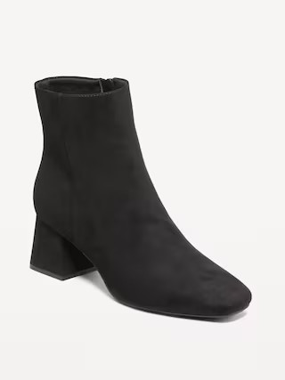 Faux Suede Square Toe Boots | Old Navy (US)