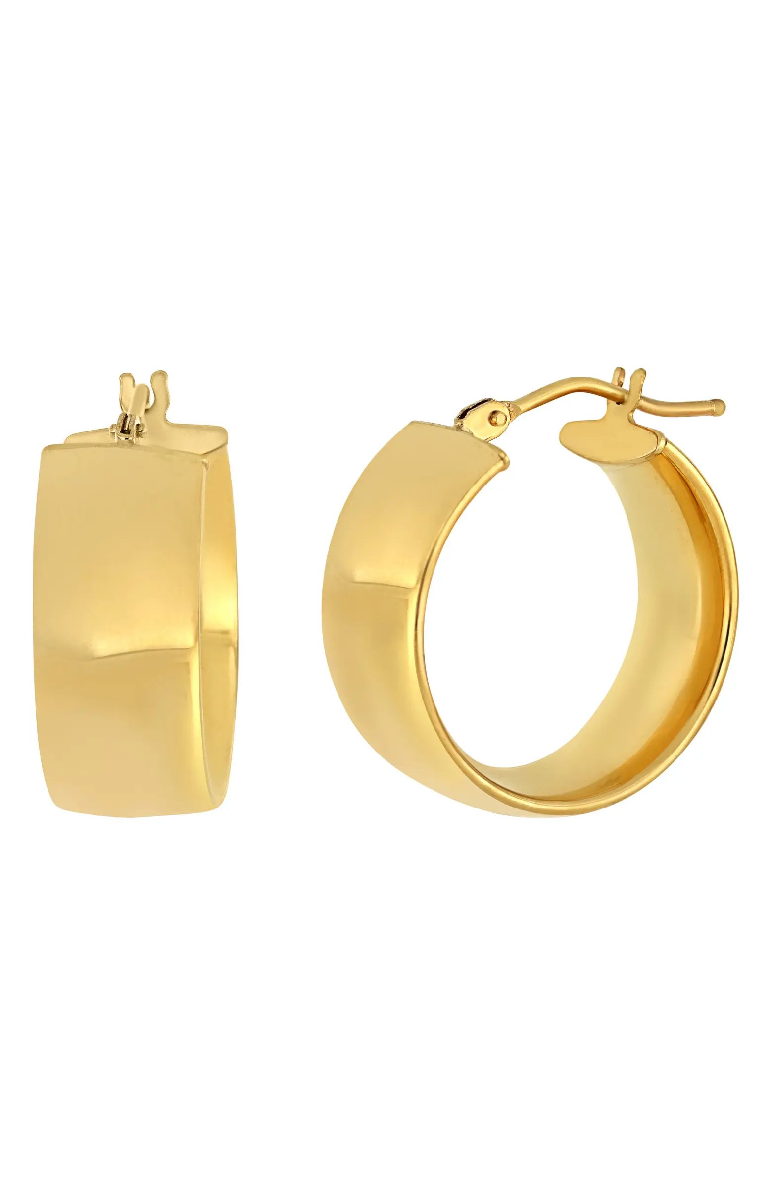 Katharine Wide 14K Gold Hoop Earrings | Nordstrom