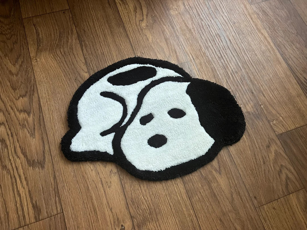 Sleeping Dog Tufted Rug - Etsy | Etsy (US)