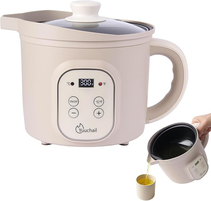 Yuuchail 1.6QTs Electric Wax Melter with Digital Display, Precise Temp Control 90–300°F, 3-Hou... | Amazon (US)