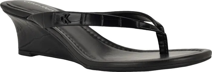 Calvin Klein Maggy Wedge Slide Sandal (Women) | Nordstromrack | Nordstrom Rack