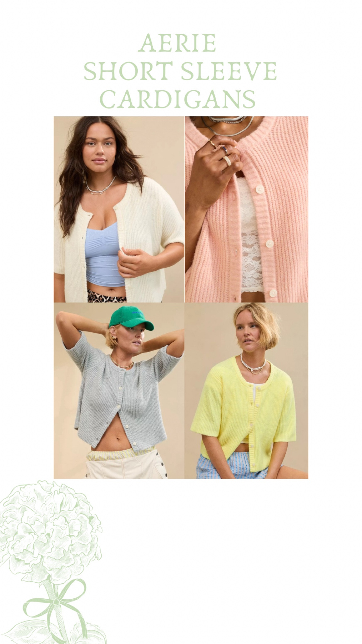 The cutest short sleeve cardigans from Aerie!! Don’t miss out on their 30% deal. #aerie #cardigan #shortsleeve #athleisure #comfy #casual 

#LTKBacktoSchool #LTKStyleTip #LTKFindsUnder50